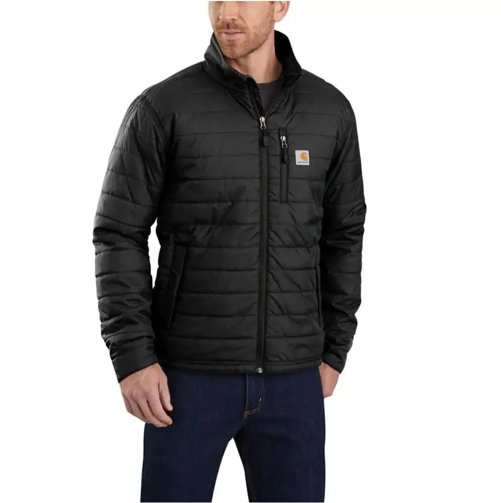 Carhartt Jacket: Men's 102208 001 Black Rain Defender Relaxed Fit Lightweight Insulated Jacket