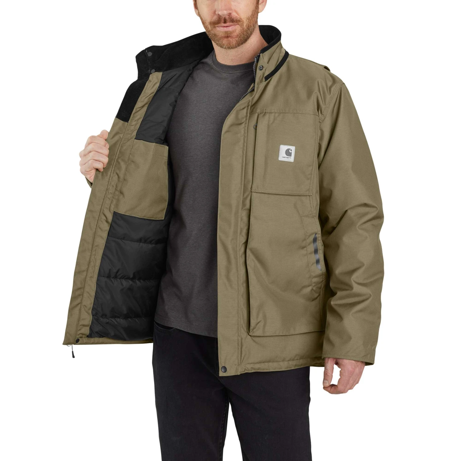 Carhartt Jackets: Men's 104460 391 Burnt Olive Full Swing Yukon Insulated Coat - Image 4