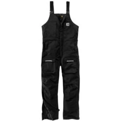 Carhartt Overalls: Men's 104461 N04 Black Yukon Extreme Insulated Bib Overall
