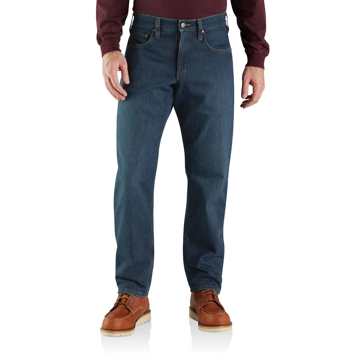 Carhartt Jeans: Men's 104939 H88 Rapids-Existing Rugged Flex Relaxed Fit Fleece-Lined 5-Pocket Jean