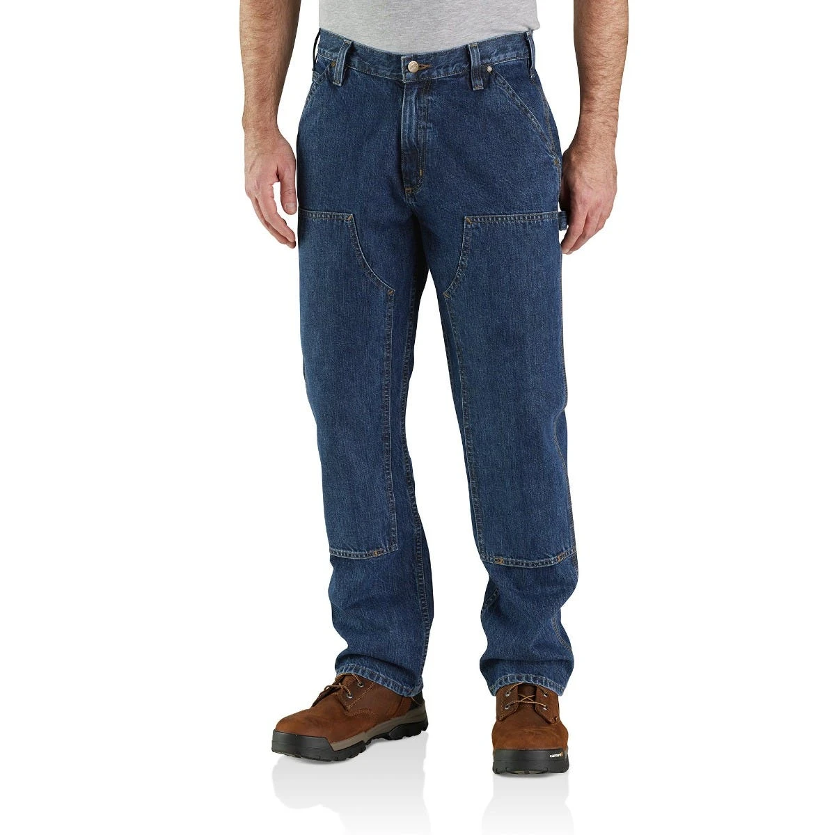 Carhartt Jeans: Men's 104944 H45 Canal Loose Fit Double Front Utility Logger Work Jean