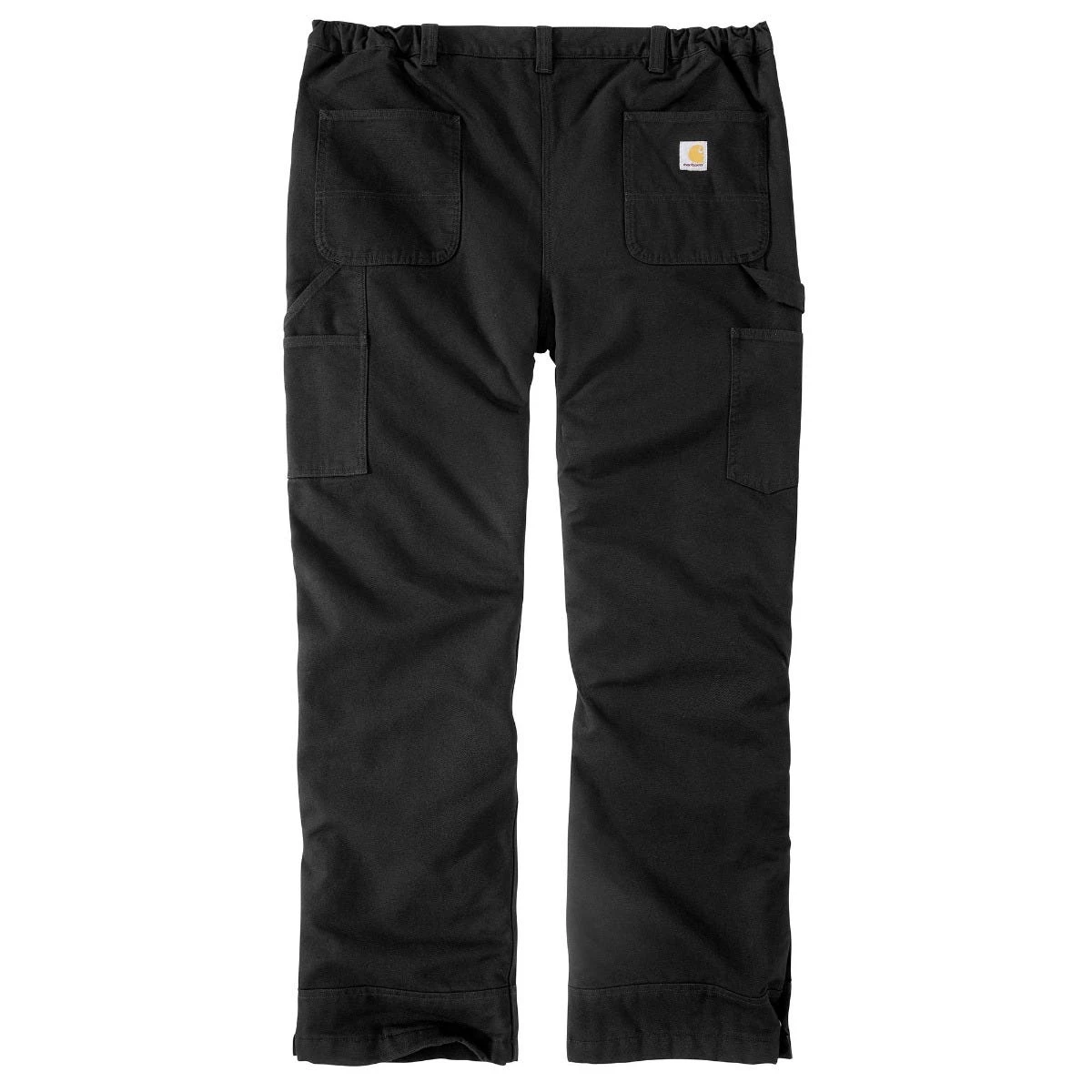 Carhartt Pants: Men's 105471 BLK Black Loose Fit Washed Duck Insulated Pant - Image 2