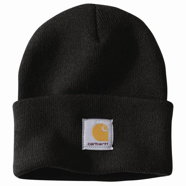 Carhartt A18 BLK Black Acrylic Watch Cap