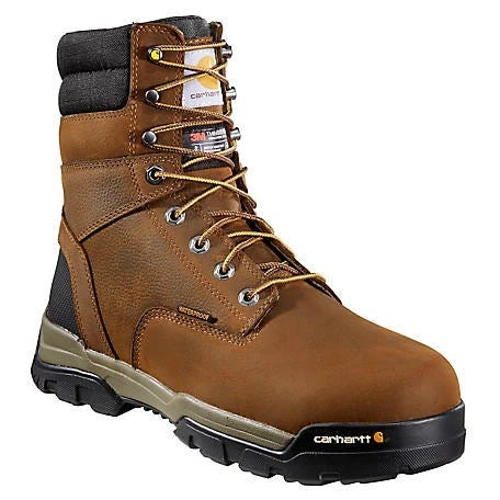 Carhartt Boots: Men's CME8347 Brown Oil Tanned Ground Force 8-Inch Composite Toe Work Boot