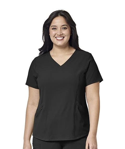 Carhartt Scrubs: Women's 6134 Black V-Neck Scrub Top