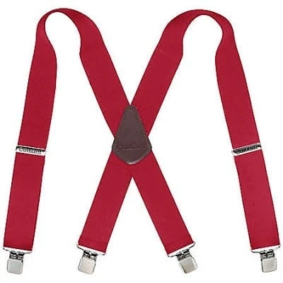 Carhartt Suspenders: 45002 Red Utility Clip Suspenders