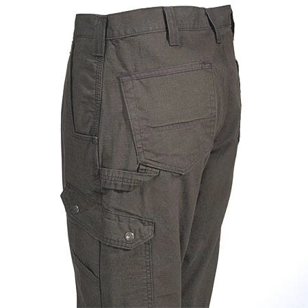 Carhartt Pants: Men's B342 DFE Brown Ripstop Cotton Work Pants - Image 3