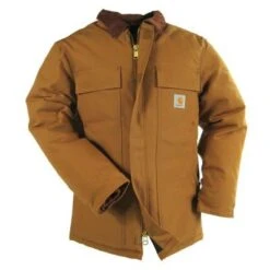 Carhartt Coats: Men's C003 BRN Brown Traditional Arctic Duck Coat