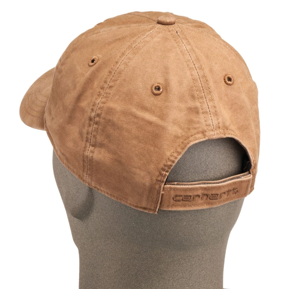 Carhartt Caps: Men's 100289 211 Brown Cotton Canvas Baseball Cap - Image 3
