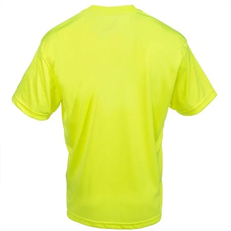 Carhartt Force Shirts: Men's Force 100493 323 Lime Hi-Vis Moisture Wicking Shirt - Image 3