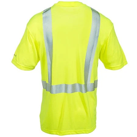 Carhartt Force Shirts: Men's 100495 323 Lime High Visibility Force Work Shirt - Image 3