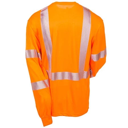 Carhartt Force Shirts: Men's Force Orange 100496 824 Hi Vis Long Sleeve Shirt