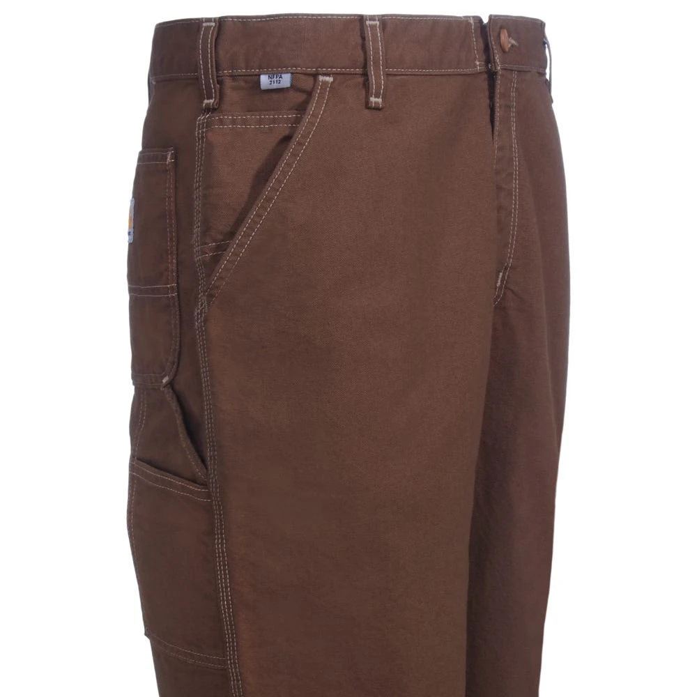 Carhartt Pants: Men's Flame-Resistant Cotton Blend Dungaree Pants 100791 246 - Image 4