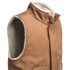 Carhartt Vests: Men's Brown FR 101029 211 Mockneck Vest