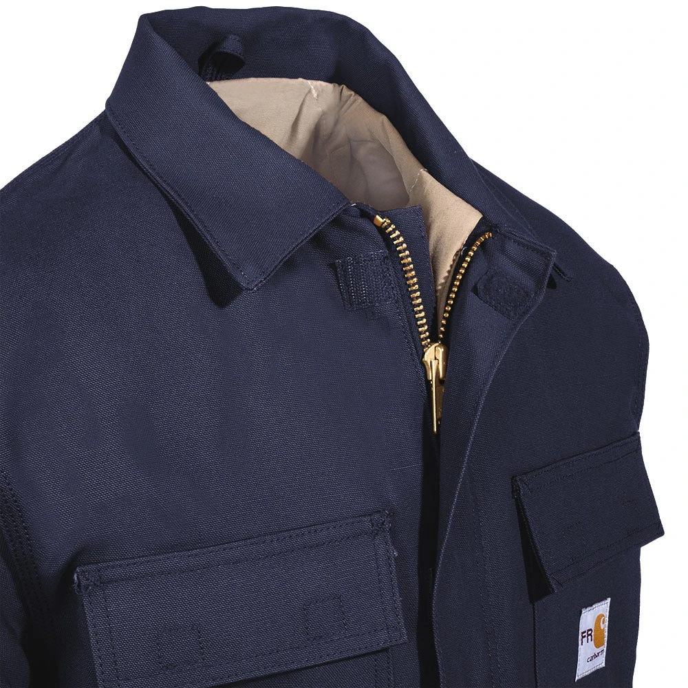 Carhartt Coats: Men's 101618 410 Flame Resistant Cotton Duck Traditional Lined Coat - Image 2