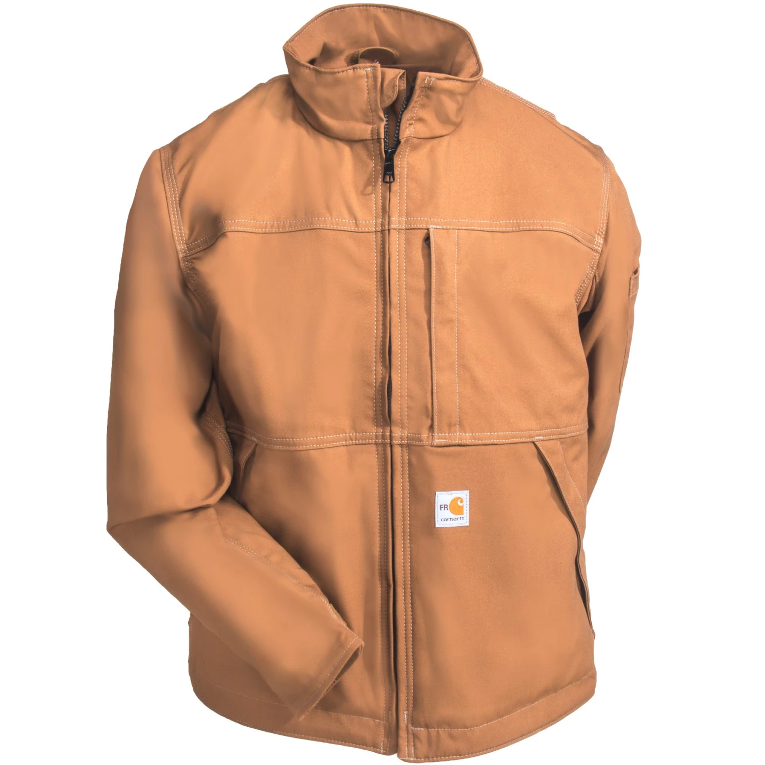 Carhartt Jackets: Men's 102179 211 Carhartt Brown FR Full Swing Quick Duck Jacket - Image 3