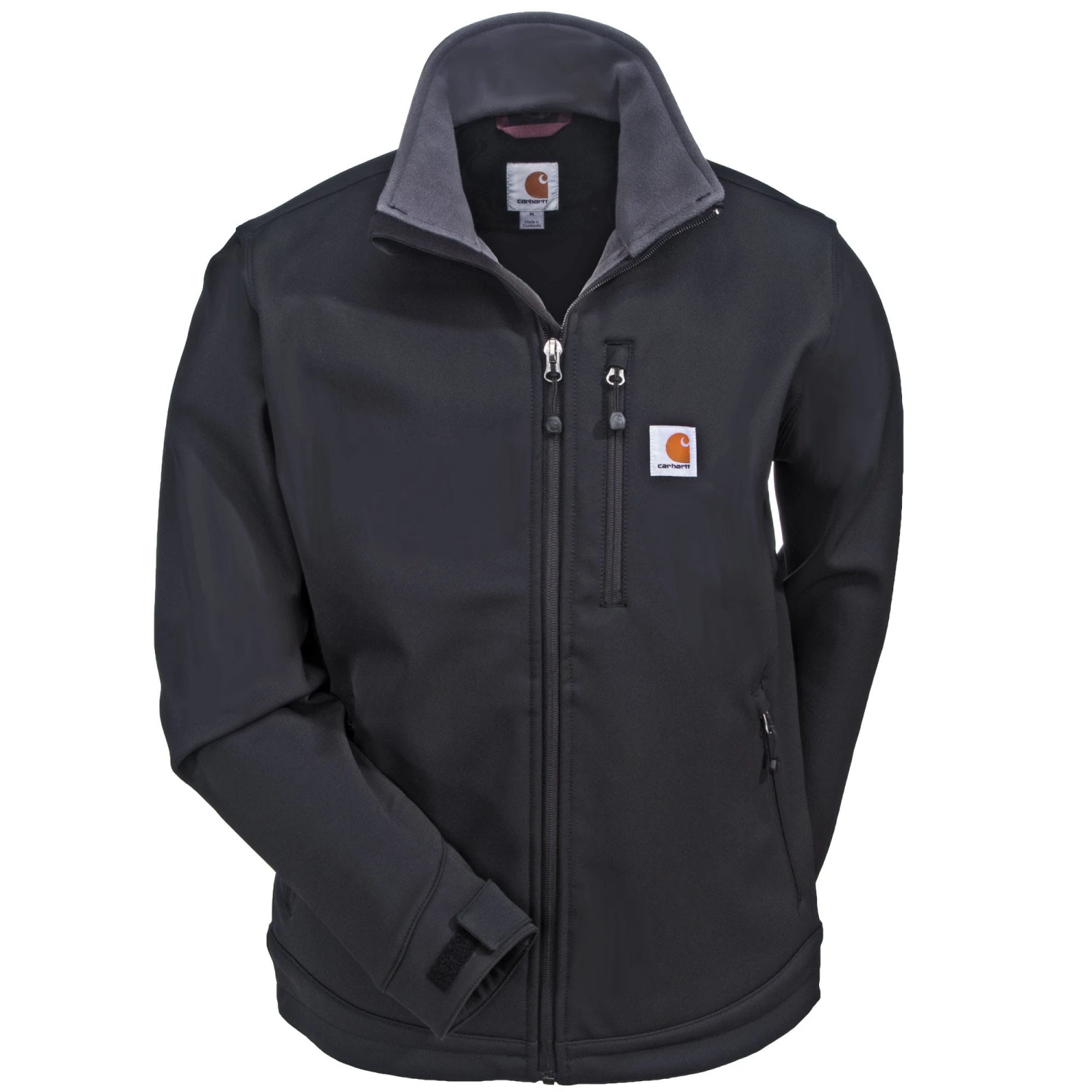 Carhartt Jackets: Crowley Men's 102199 001 Black Full Zip Jacket - Image 3