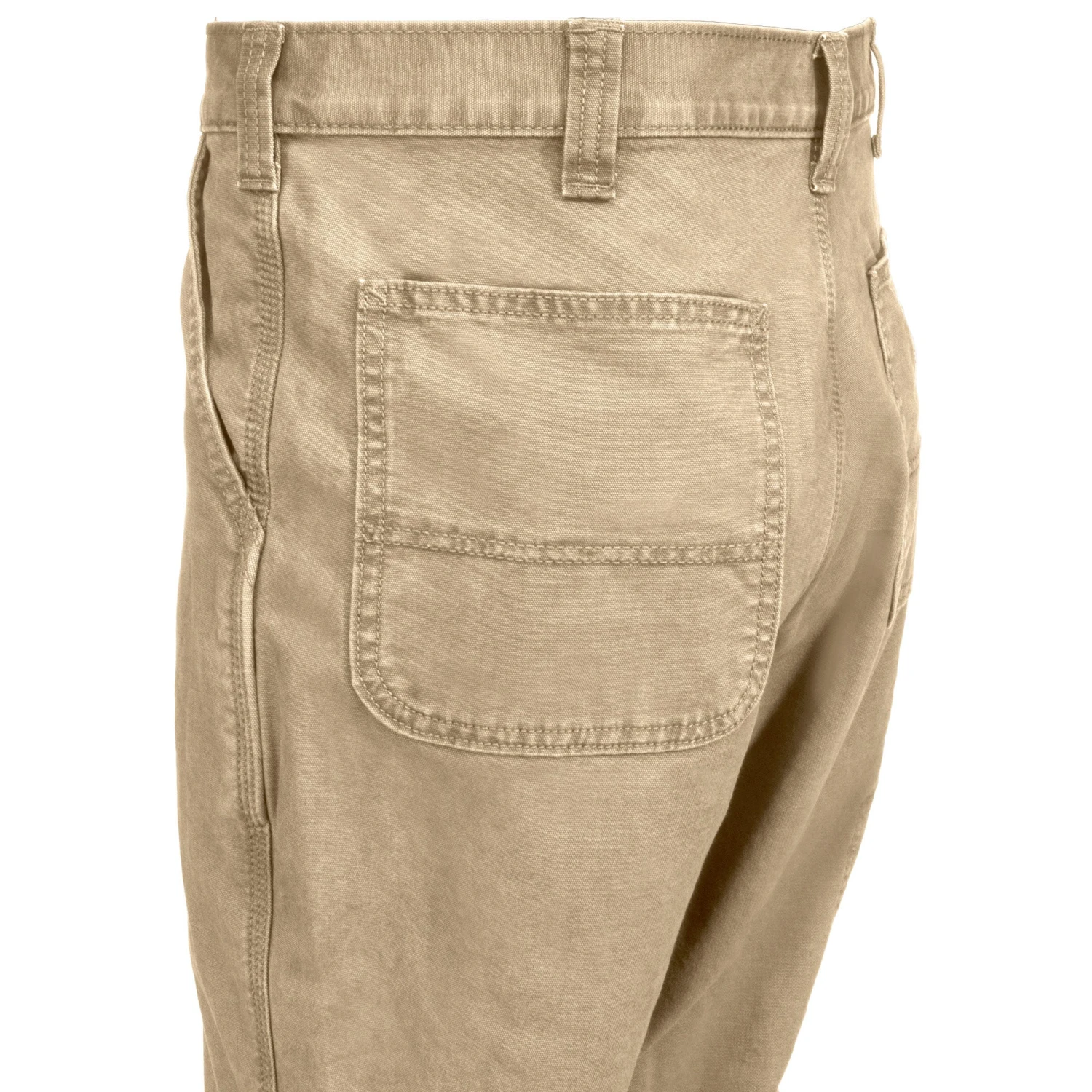 Carhartt Pants: Men's Rugged Flex 102291 253 Dark Khaki Dungarees - Image 3