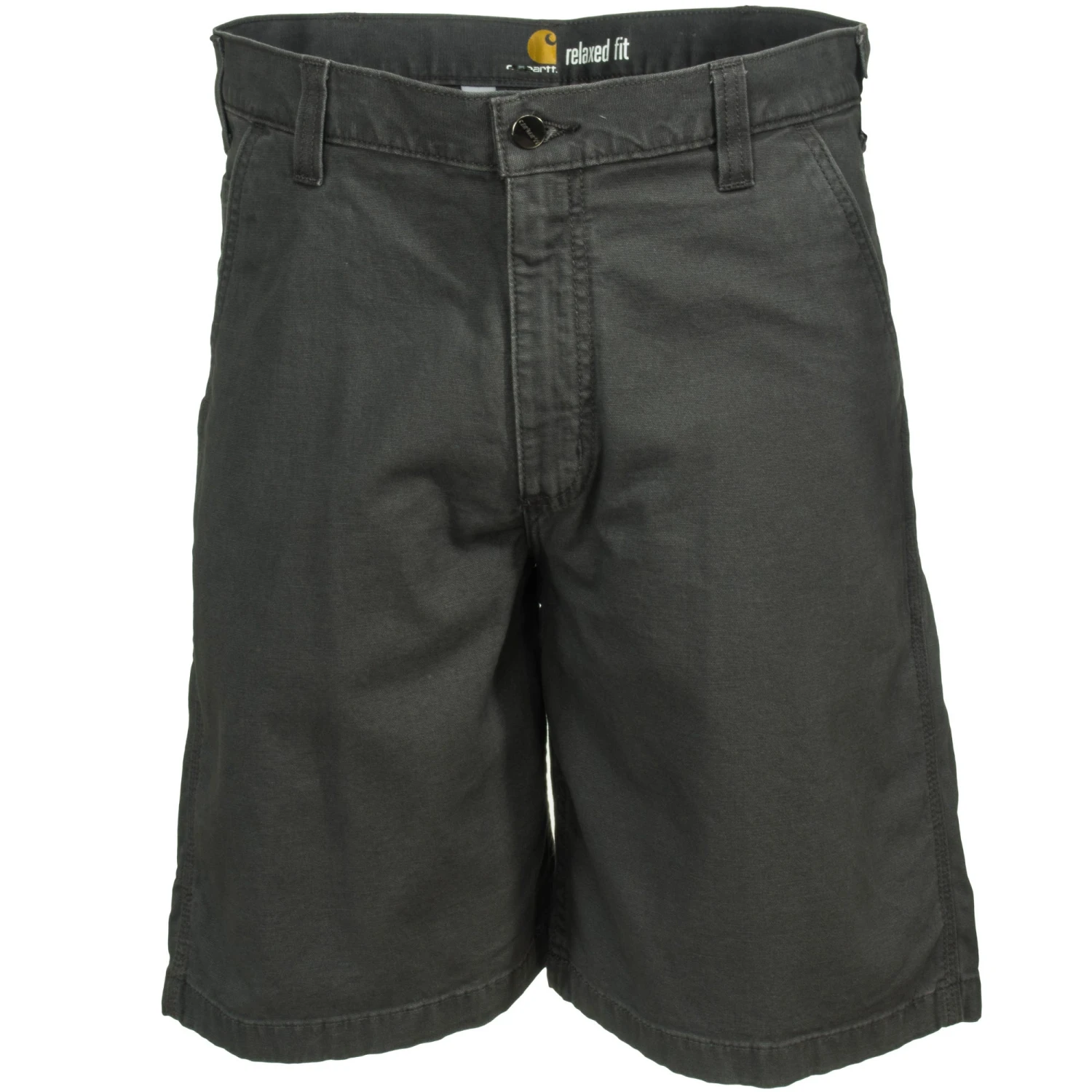 Carhartt Shorts: Men's 102514 039 Gravel Grey Rugged Flex Rigby Canvas Shorts - Image 2