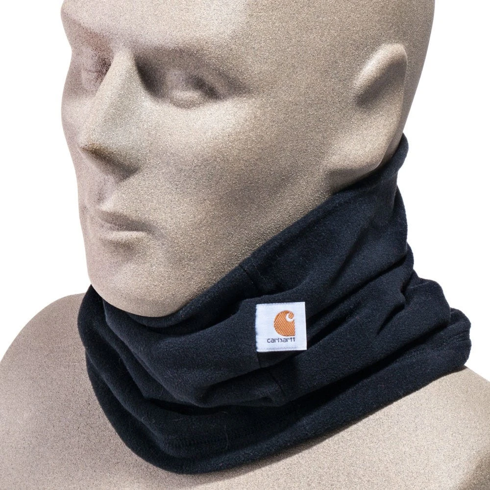 Carhartt Clothing: Men's A204 BLK Black Fleece Neck Gaiter - Image 5
