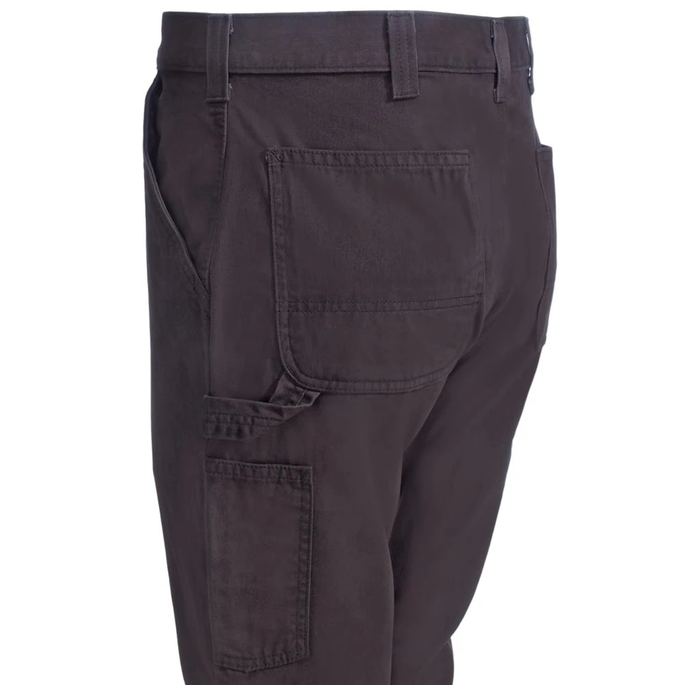 Carhartt Pants: Men's B324 DFE Brown Relaxed Fit Cotton Twill Dungaree Pants - Image 3