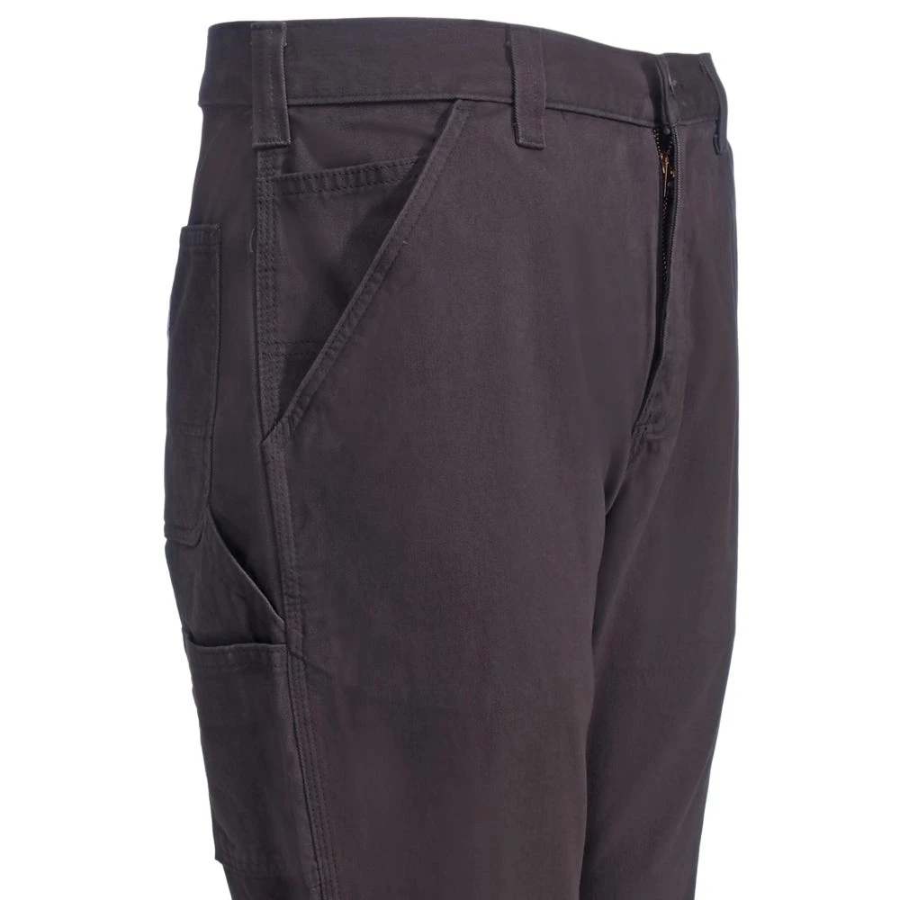 Carhartt Pants: Men's B324 DFE Brown Relaxed Fit Cotton Twill Dungaree Pants - Image 4