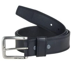 Carhartt Belts: Men's A0005503001 Black Leather Hamilton Belt