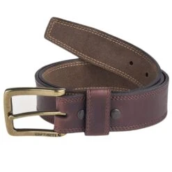 Carhartt Belts: Men's A0005503201 Brown Hamilton Leather Belt
