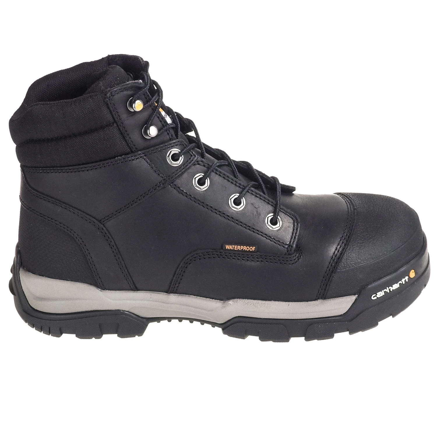 Carhartt Boots: Men's CME6351 Black 6-Inch Waterproof Insite Composite Toe EH Work Boots - Image 2