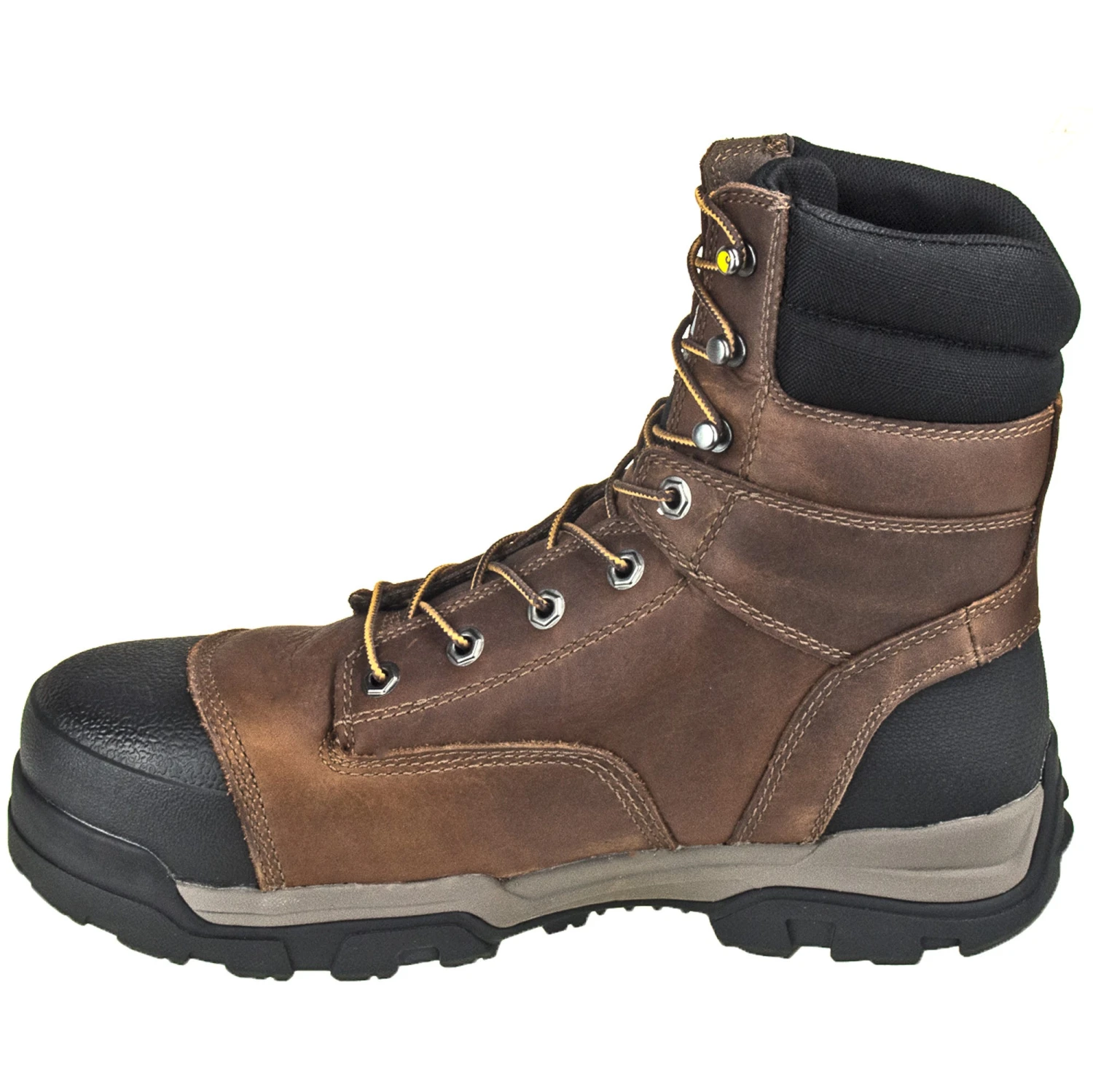 Carhartt Boots: Energy 8-Inch Waterproof EH Composite Toe CME8355 Men's Brown Work Boots - Image 3