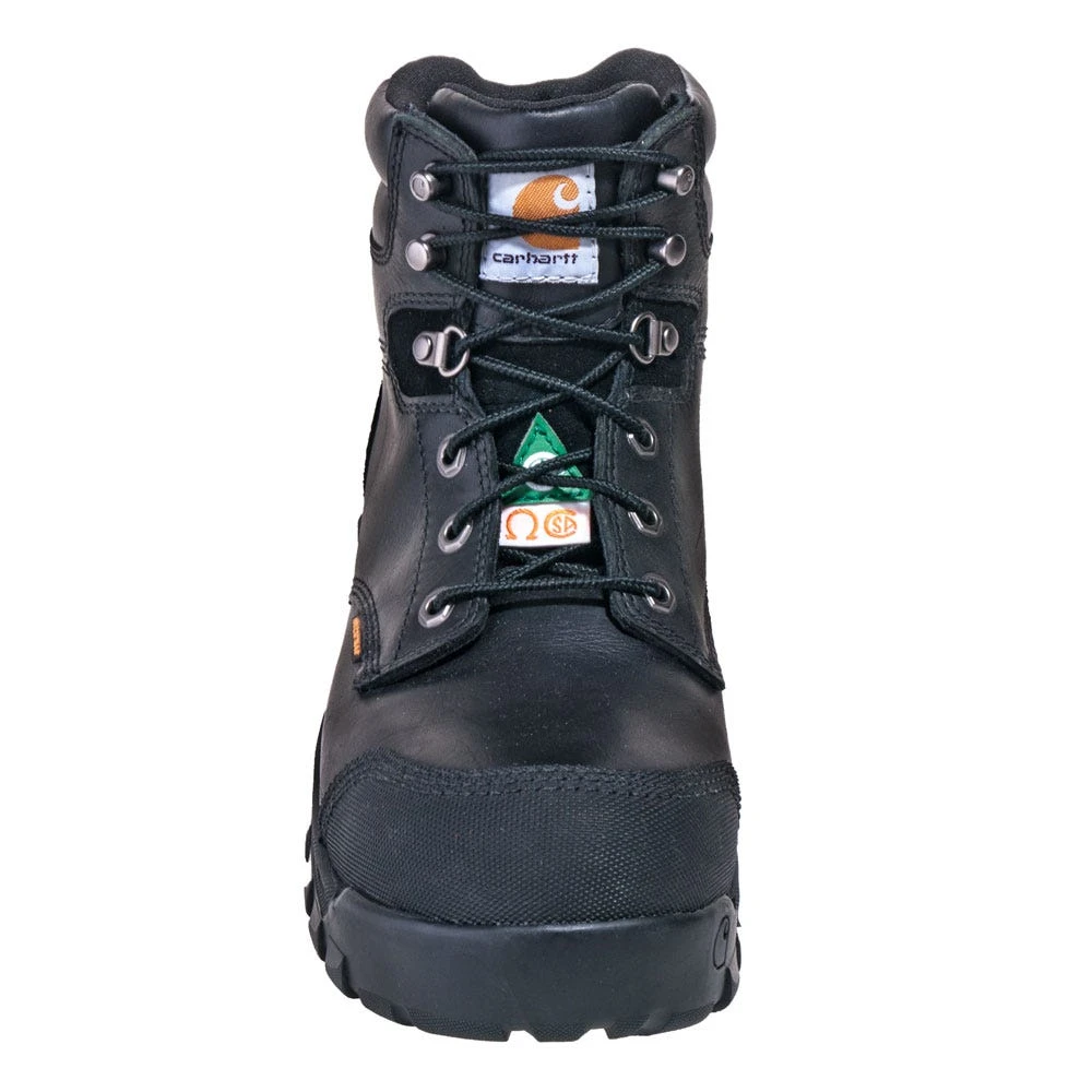 Carhartt Boots: Men's CMR6971 Black Waterproof Puncture-Resistant Composite Toe Boots - Image 2