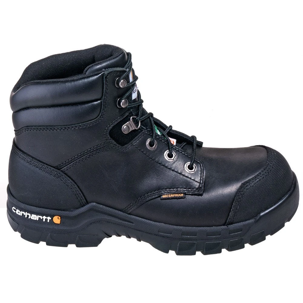 Carhartt Boots: Men's CMR6971 Black Waterproof Puncture-Resistant Composite Toe Boots - Image 4
