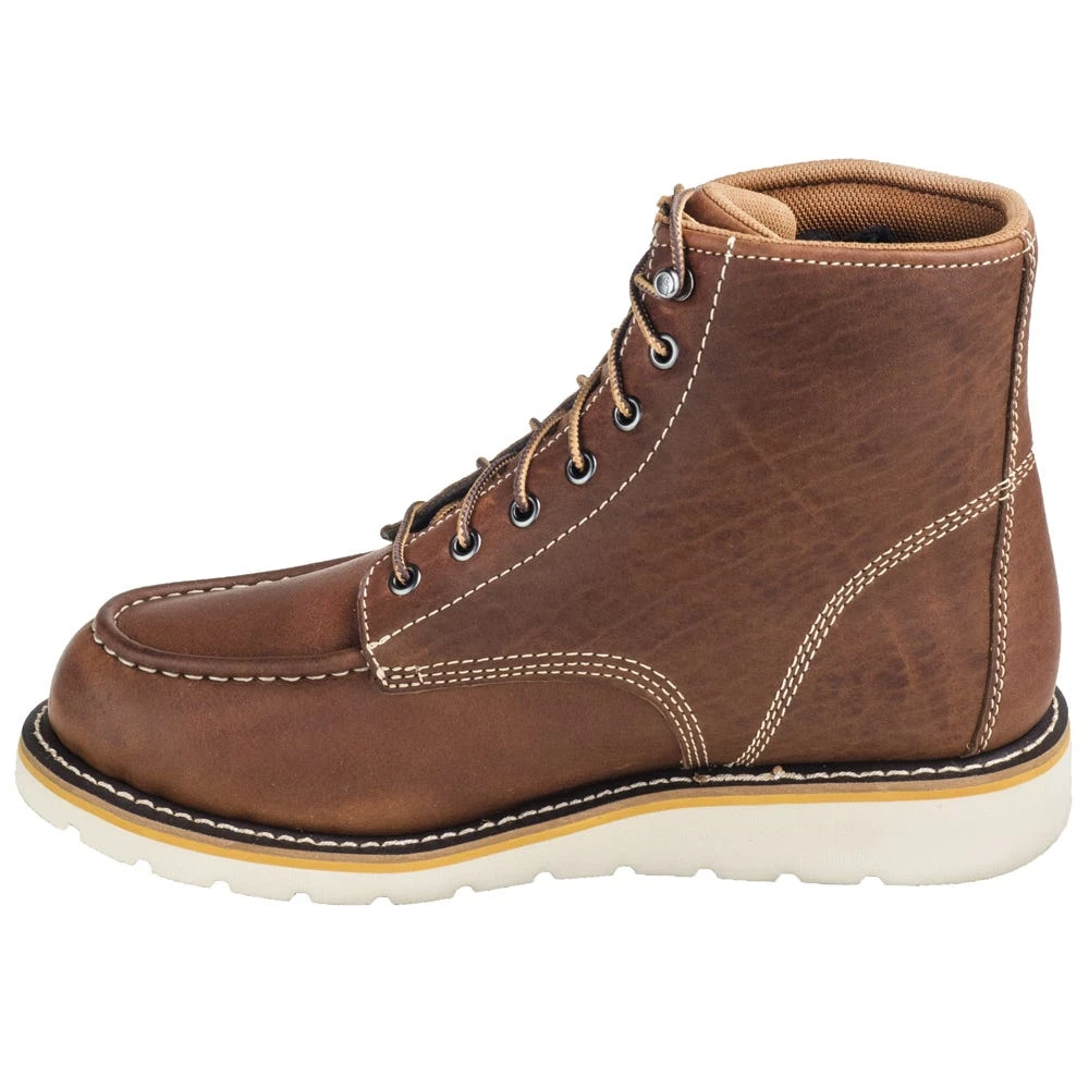 Carhartt Boots: Men's CMW6175 6-Inch Waterproof General Toe Tan Wedge Boots - Image 3