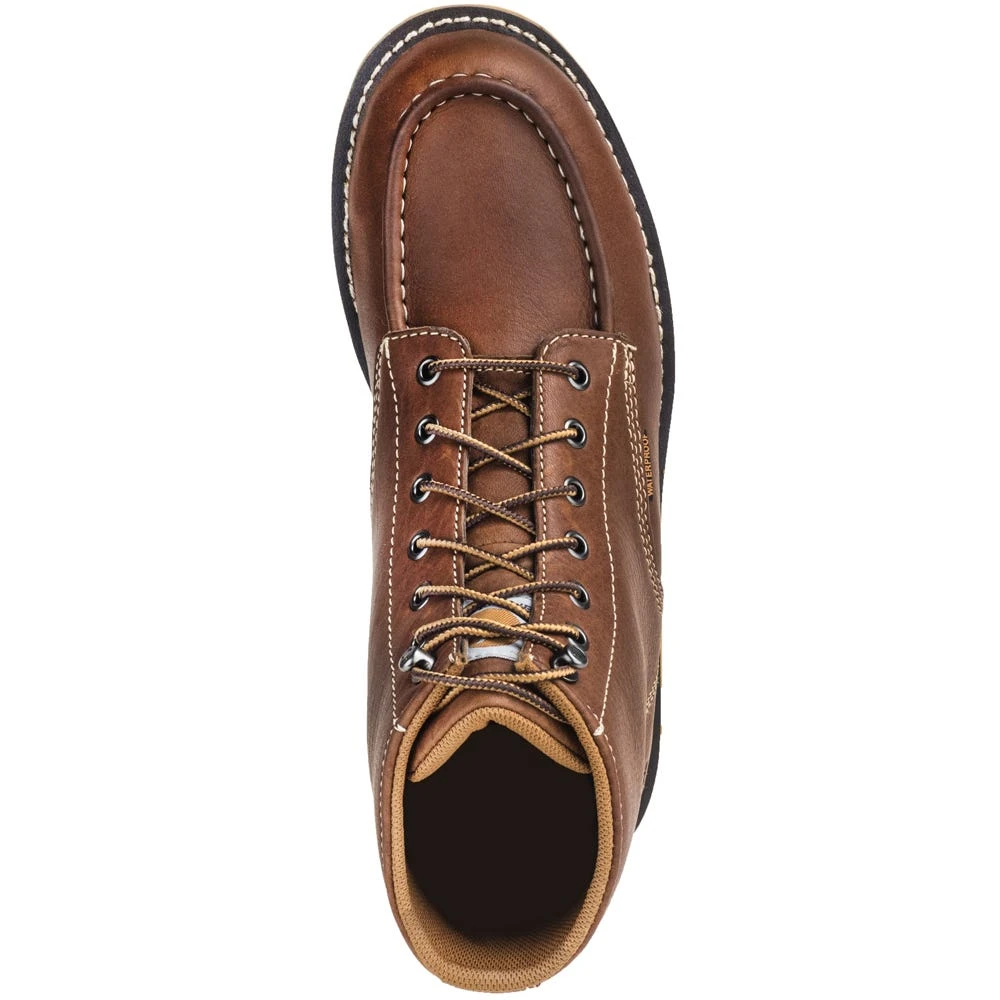 Carhartt Boots: Men's CMW6275 Steel Toe Waterproof Tan EH 6-Inch Wedge Boots - Image 2