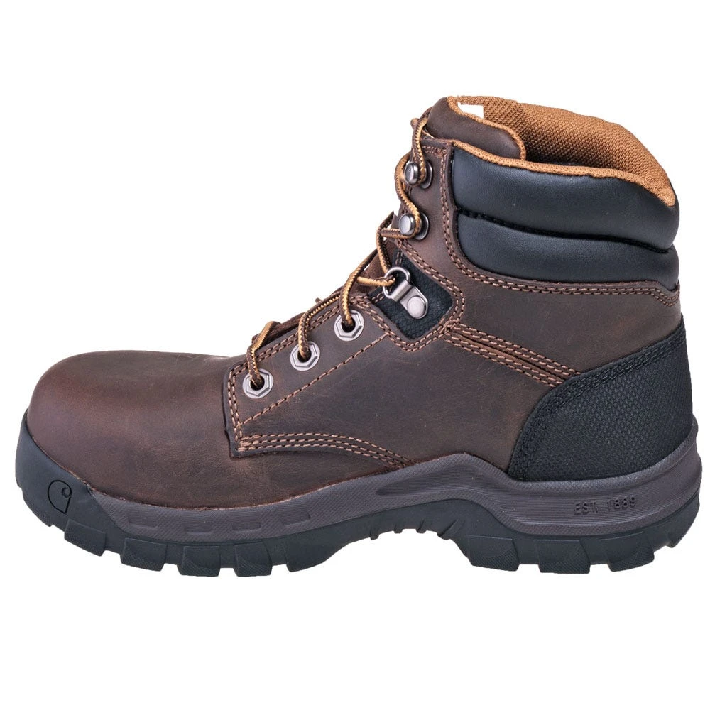 Carhartt Boots: Women's CWF5355 Brown Composite Toe EH 6-Inch Work Boots - Image 5
