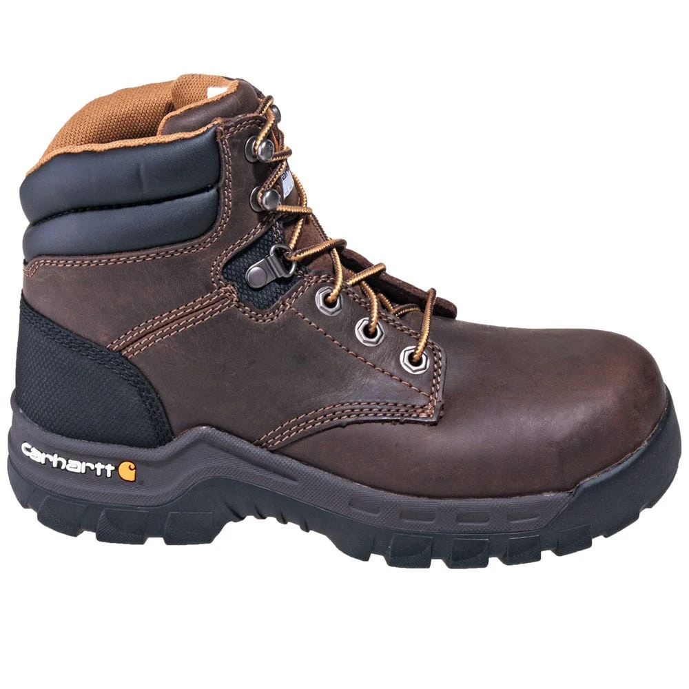 Carhartt Boots: Women's CWF5355 Brown Composite Toe EH 6-Inch Work Boots - Image 4