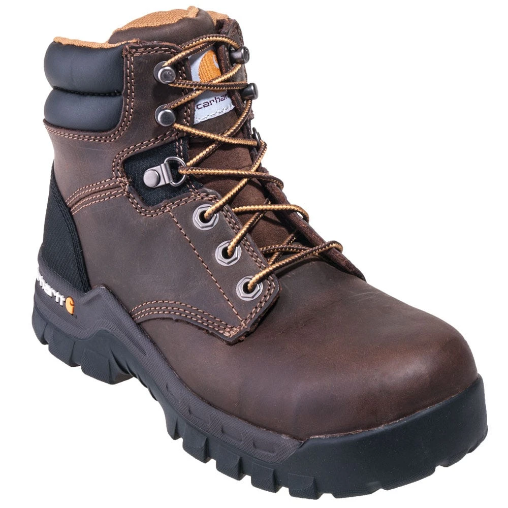 Carhartt Boots: Women's CWF5355 Brown Composite Toe EH 6-Inch Work Boots - Image 3