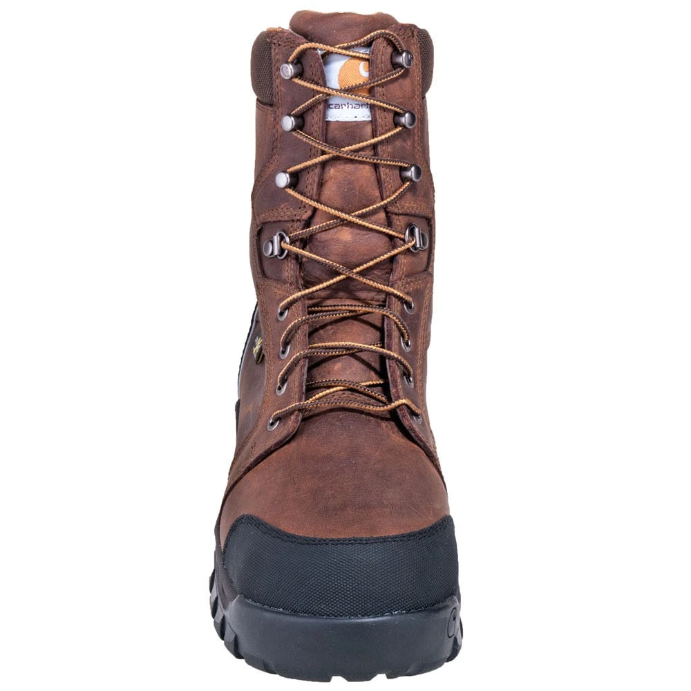 Carhartt Boots: Men's CMF8720 Brown Met Guard Waterproof 8-Inch Work Boots - Image 6
