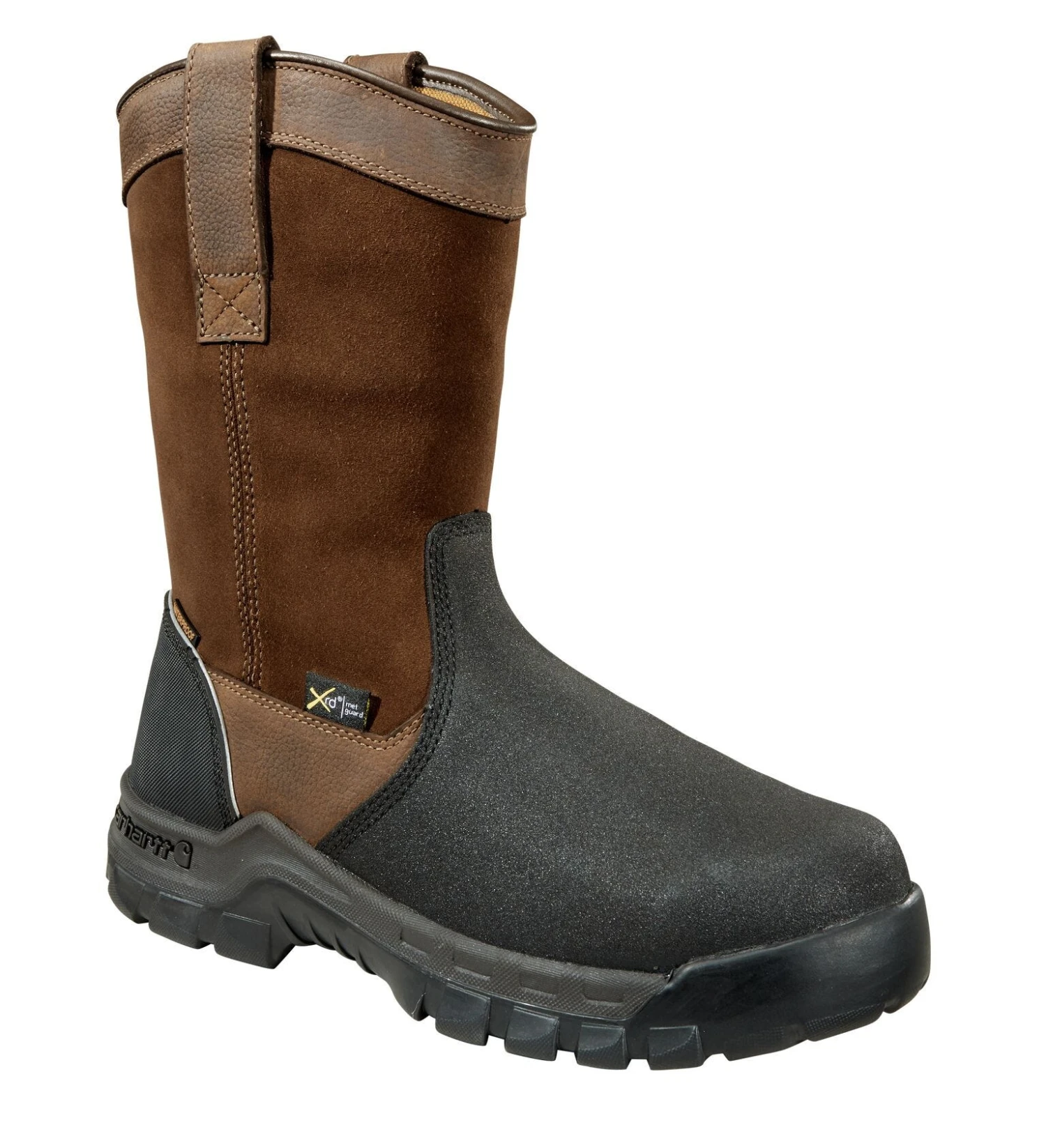 Carhartt Boots: Men's CMF1721 Brown Composite Toe Met Guard Waterproof Pull On Work Boot - Image 5