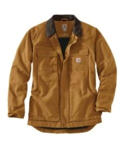 Carhartt Coats: Men's 103283 211 Brown Sandstone Arctic Quilt Lined Winter Coat