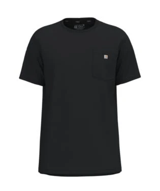 Carhartt Shirts: Men's 104616 N04 Black Force Relaxed Fit Short Sleeve Pocket T-Shirt