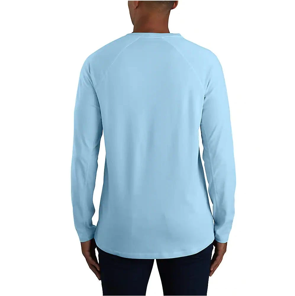 Carhartt Force Shirts: Men's 104617 CRH Carbon Heather Long Sleeve Moisture Wicking Shirt - Image 2