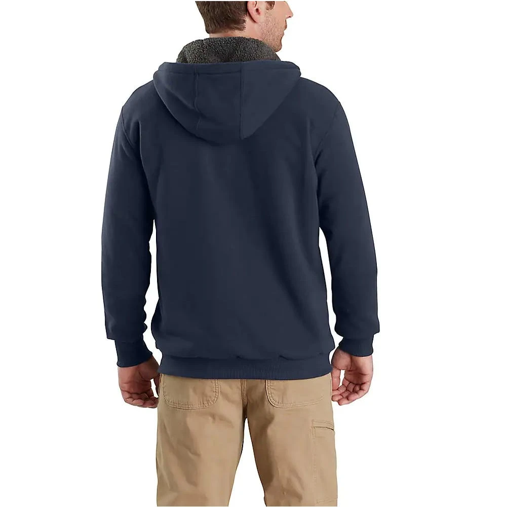Carhartt Sweatshirt: Men's 103308 026 Carbon Heather Rain Defender Sherpa-Lined Full-Zip Sweatshirt - Image 2