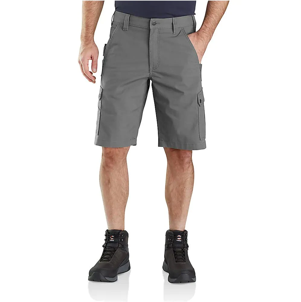 Carhartt Shorts: Men's 104727 075 Steel Rugged Flex Relaxed Fit Ripstop Cargo Work Short