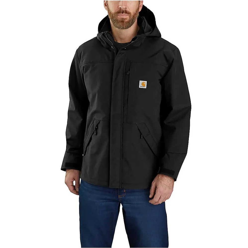Carhartt Jackets: Men's 104670 BLK Black Storm Defender Loose Fit Heavyweight Jacket