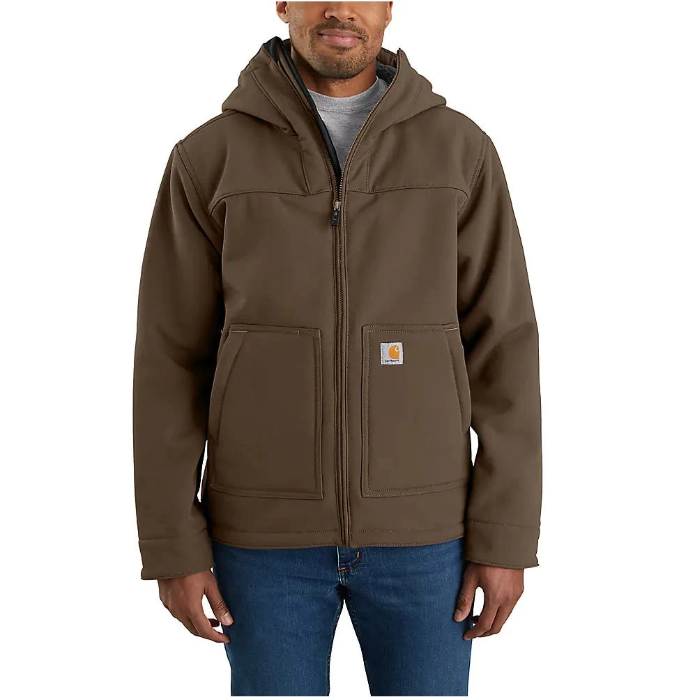 Carhartt Jackets: Men's 105001 205 Coffee Super Dux Relaxed Fit Sherpa-Lined Active Jacket