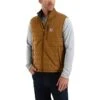 Carhartt Vests: Men's 102286 BRN Brown Rain Defender Relaxed Fit Lightweight Insulated Vest