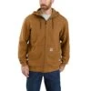 Carhartt Force Sweatshirts: Men's 104982 BRN Brown Flame Resistant Hooded Zip Front Sweatshirt