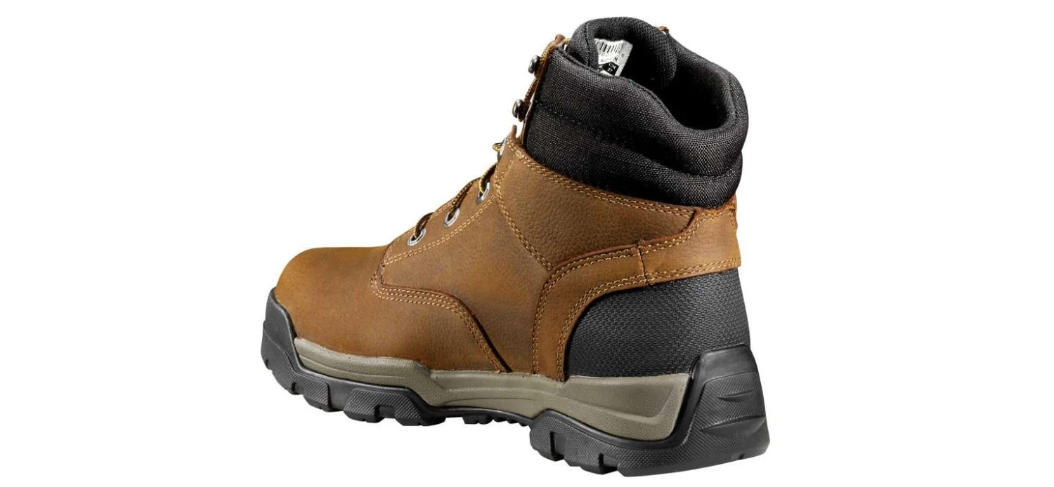 Carhartt Boots: Men's CME6047 Brown Oil Tanned Ground Force 6-Inch Soft Toe Waterproof Work Boot - Image 3