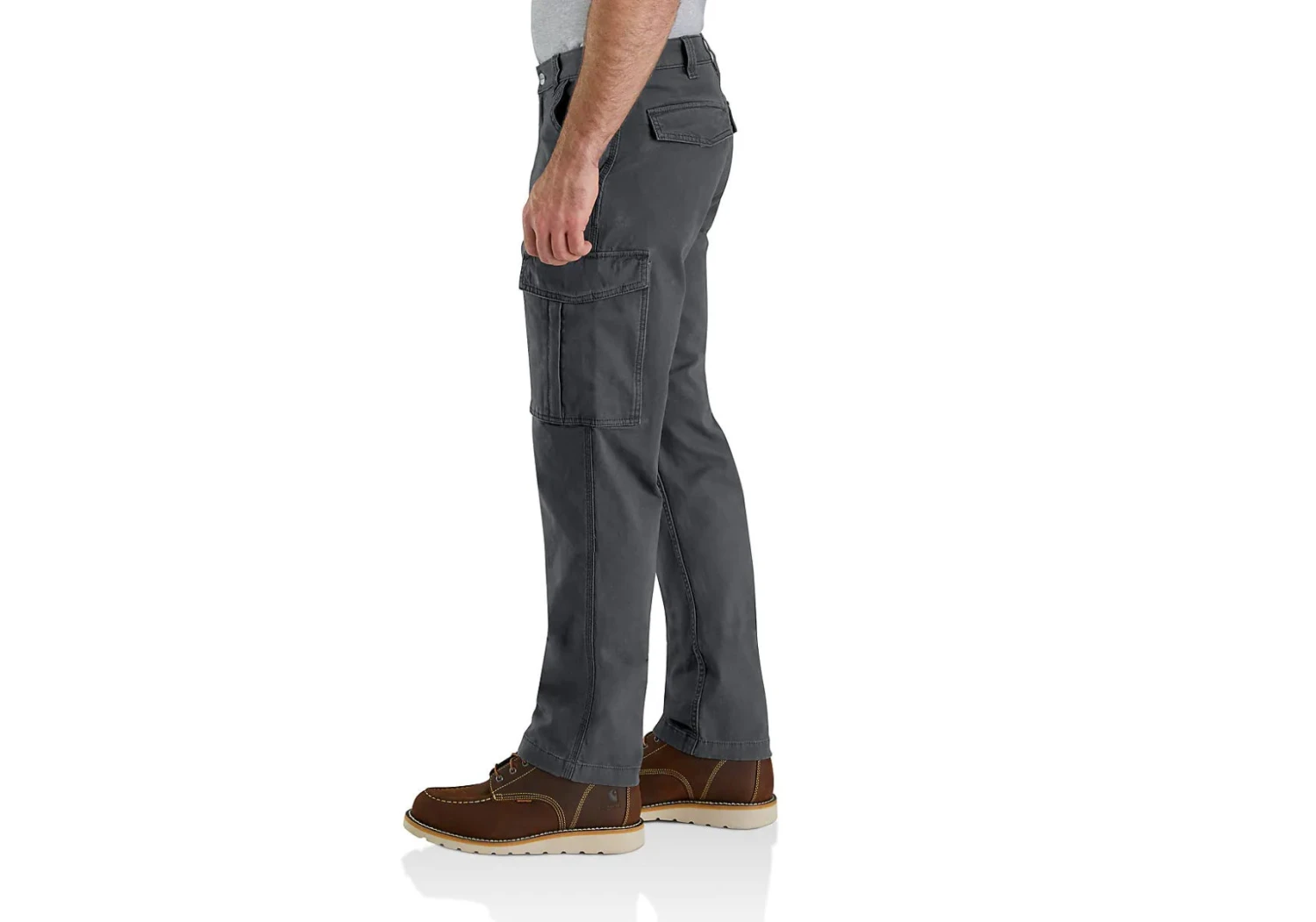 Carhartt Pants: Men's 103574 029 Rugged Flex Relaxed Fit Canvas Cargo Work Pant - Image 5